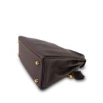 Kelly 25 Retourne Horseshoe (HSS) Ebene Togo Gold Plated B Stamp - Image 22