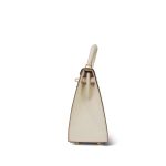 Kelly 25 Sellier Bi-Color Horseshoe (HSS) Craie/Rose Jaipur Epsom Gold Plated A Stamp - Image 19