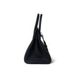 Birkin 30 Bleu Nuit Togo Palladium Plated Z Stamp - Image 8