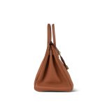 Birkin 30 Gold Veau Togo Gold Plated X Stamp - Image 11