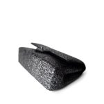 Black Silver Metallic Python Medium Classic Flap - Image 7