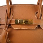 Birkin 30 Sellier Gold Veau Epsom Gold Plated Y Stamp - Image 5