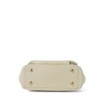 Ivory Caviar Quilted Business Affinity Flap Small Light Gold Hardware - Image 4