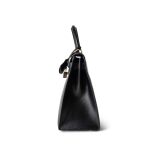 Kelly Sellier 28 Black Box Calfskin Gold Plated [D] Stamp - Image 3