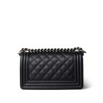 Black Boy Bag Small Caviar Quilted Ruthenium Hardware - Image 2