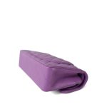 22S Purple Caviar Quilted Classic Flap Small Light Gold Hardware - Image 12