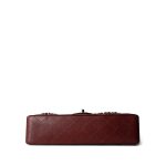 Burgundy Caviar Quilted Classic Flap Medium SHW - Image 5