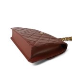 24A Brown Caviar Quilted Large Single Flap Aged Gold Hardware - Image 6