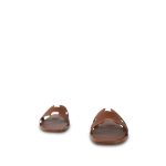 Hermès Box Calfskin Oran Sandals Gold Size 37.5 - Image 2