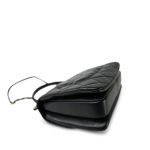 Black Lambskin Quilted Trendy CC Small LGHW - Image 9