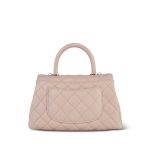 21A Light Pink Caviar Quilted Small Coco Handle Light Gold Hardware - Image 4