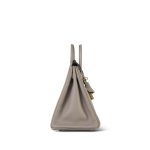 Birkin 25 Gris Asphalt Taurillon Novillo Gold Plated Y Stamp - Image 4