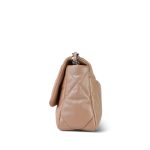 22B Pearly Beige Goatskin Quilted 19 Flap Small Mixed Hardware by - Image 8