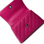 Pink Caviar Quilted Coco Handle Small Light Gold Hardware - Image 11