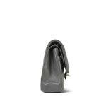Dark Grey Lambskin Quilted Classic Flap Medium LGHW - Image 13