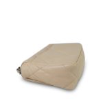 20A Beige Goatskin Quilted 19 Flap Small Mixed Hardware - Image 14