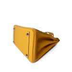 Birkin 25 Jaune Ambre Togo Palladium Plated Z Stamp - Image 9
