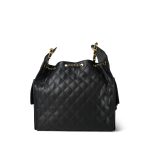Black Caviar Quilted 25 Bag Large Aged Gold Hardware - Image 8
