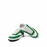23P Green & White Suede Kidskin Sneakers Size 37.5 - Image 8