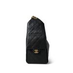 Black Caviar Quilted 25 Bag Large Aged Gold Hardware - Image 9