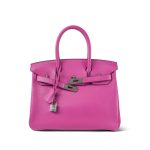 Birkin 30 Magnolia Veau Taurillon Novillo Palladium Plated C Stamp - Image 5