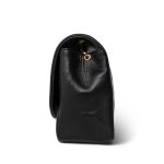 Black Lambskin Quilted Diana Flap Small Gold Hardware - Image 2