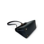 Mini Kelly Tri-Color (Vert Fonce / Rouge H / Blue Indigo) Box Calfskin Gold Plated P Circle Stamp - Image 7