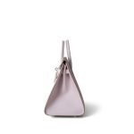Birkin 25 Sellier Mauve Pale Epsom Palladium Plated U Stamp - Image 5