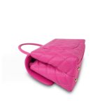 22K Pink Caviar Quilted Small Coco Handle Light Gold Hardware - Image 11