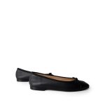 10B Black Lambskin Patent Cap Toe CC Ballerina Flats Size 40 - Image 2