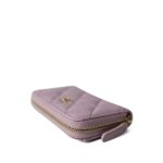 24A Light Pink Caviar Quilted Zip Coin Purse - Image 3