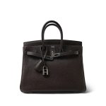 Birkin 25 Chocolate Togo Palladium Plated [I] Stamp - Image 7