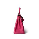 Kelly 28 Rose Tyrien (Candy Color) Epsom Palladium Hardware [O] Stamp - Image 7
