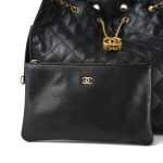 Black Caviar Quilted 25 Bag Large Aged Gold Hardware - Image 13