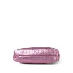 24B Pink Metallic Calfskin Quilted 22 Hobo Bag Small Pink/Silver Hardware - Image 8