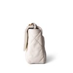 White Lambskin Quilted 19 Flap Small MHW - Image 3