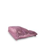 24B Pink Metallic Calfskin Quilted 22 Hobo Bag Small Pink/Silver Hardware - Image 9