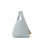 Picotin Lock 18 Bleu Pale Clemence Gold Plated B Stamp - Image 10