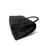 24P Black Caviar Quilted Coco Handle Small Light Gold Hardware - Image 8