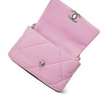 Light Pink Lambskin Quilted 19 Flap Small MHW - Image 12