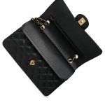 Black Caviar Quilted Classic Flap Medium GHW - Image 10