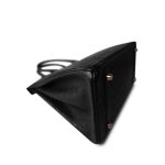 Birkin 30 Noir Ostrich Rose Gold Plated Z Stamp - Image 11