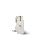 22S White Lambskin Quilted Heart Bag Large LGHW - Image 7