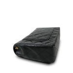 Black Lambskin Quilted Full Flap Medium CC Bag Gold Hardware - Image 18