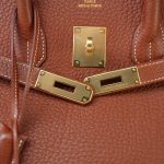 Birkin 35 Brown Veau Togo Gold Plated D Square Stamp - Image 8