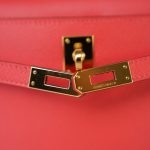 Kelly Pochette Rose Jaipur Epsom Gold Plated X Stamp - Image 13