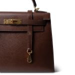 Kelly Sellier 28 Havana/ Brown Courchevel Gold Plated [E] Stamp - Image 5