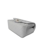 23S Light Grey Rectangular Flap Mini Light Gold Hardware - Image 8