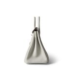 Birkin 25 Mushroom Togo Palladium Plated B Stamp - Image 5