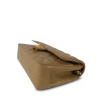 Dark Beige Lambskin Quilted Classic Flap Medium Gold Hardware - Image 4